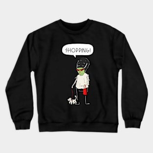 Shopping with Zombie Mama! Crewneck Sweatshirt